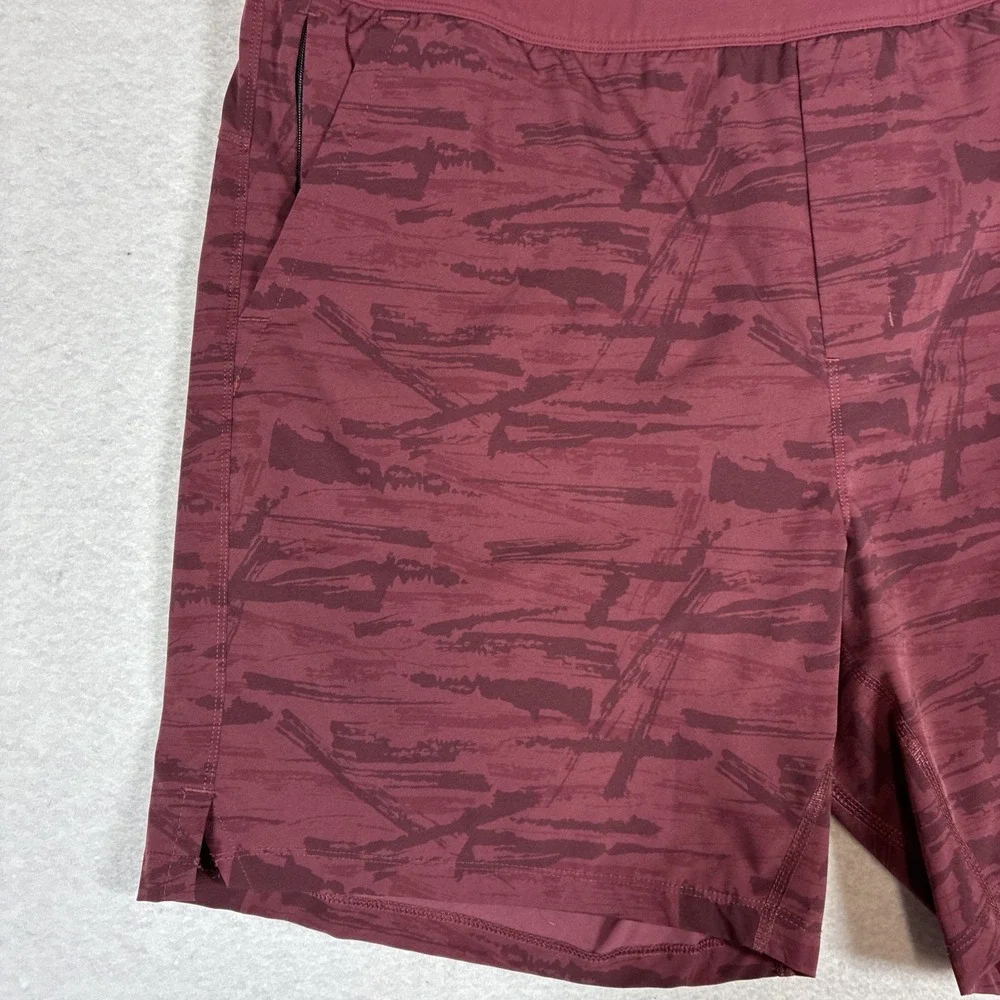 Public Rec Mens Flex Shorts Lined 40 Maroon Camo 7